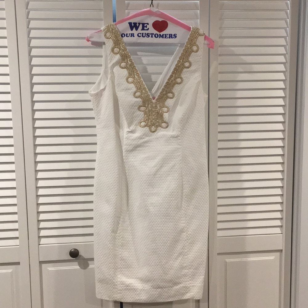 Lilly Pulitzer white shift dress